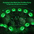 Halloween Decorations Outdoor Solar Scary Eyeball Lights,2PACKS 12LED Green Eyeball Swaying Firefly Lights,Waterproof Solar Halloween Path Lights ...