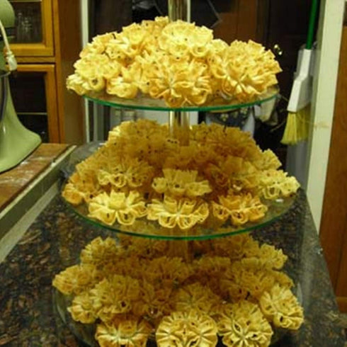 Thai Dok Jok Sesame Cookies Brass Mold Maker Crispy Biscuit Blossom Lotus Flowers Thai Sunflower Cookie 3.15" (Medium)...