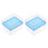 uxcell Pipette Tips Box 100-Well Polypropylene Tip Holder Container for 1ml /1000ul Pipettor 8.5mm Hole Diameter 2Pcs...