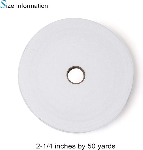Zipcase On-A-Roll Upholstery Needle-Punched Cotton Batting for Jelly Roll Rugs, Purses, 2-1/4 inches by 50 Yards...