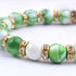 400 Pieces Round Crystal Spacer Beads Rondelle Charm Beads 6mm 8mm 10mm for jewelery Making, Gold Color...