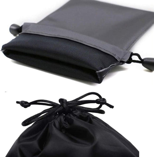 JAKAGO 2 Pack Cell Phone Storage Bag Soft Microfiber Glasses Sleeve Pouch Waterproof Sunglasses Bag Electronic Gadgets Case Cover With Drawstring ...