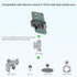 FANAUE Aluminum Phone Holder with 17mm Ball Head Compatible with Garmin mounts and 17mm Double Aocket Arm & Bike Motorcycle Phone Mount for 6-8.5"...
