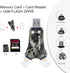 SD Card Reader for iPhone/iPad/Android/Mac/PC/Camera, 4 in1 Micro SD Card Reader, Trail Camera Viewer, Memory Card Reader SD Card Adapter for SD a...