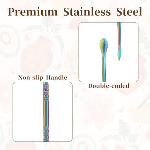 3pcs Wax Carving Tools Set, Stainless Steel Sculpture Tool Wax Tools Kit Sculpting Tool Spoon, Wax Carving Tool Set for Carving Modeling...