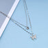 Bohemian Butterfly Pendant Necklace Choker Silver Crystal Choker Necklace Layered Lace Chain Necklace Insect Chain Necklace Jewelry for Women and ...