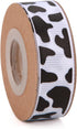 4 Rolls Total 20 Yards Cow Ribbon Cow Print Grosgrain Ribbon Animal Print Ribbons for DIY Crafts Gift Wrapping Wedding Party Christmas Decoration ...