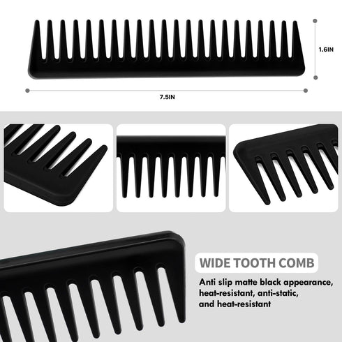 4pcs Curly Hair Brush Set for Adult & Kids Wet or Dry Hair, Detangling Brush for 3/4ABC Hair with Hair Detangler Brush Spray Bottle Wide Tooth com...