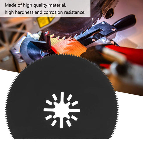 10Pcs Oscillating Saw Blades 80mm/3.1inch High Carbon Steel Semicircle Oscillating Multitool Quick Release Kit for Sanding, Grinding and Cutting...