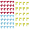 60PCS Nylon Flag Spade Quick Disconnects Female Wire Connector 90 Degree Electrical Crimp Wire Terminals Right Angle Spade Connector Durable Termi...