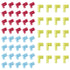 60PCS Nylon Flag Spade Quick Disconnects Female Wire Connector 90 Degree Electrical Crimp Wire Terminals Right Angle Spade Connector Durable Termi...