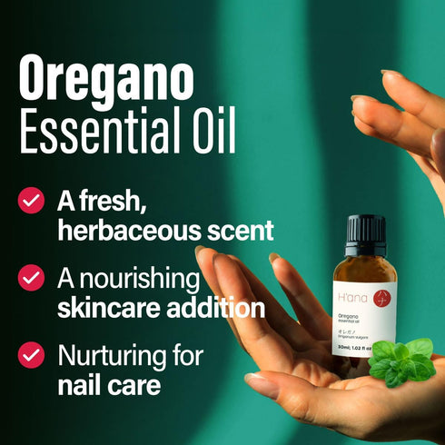 H’ana Oregano Essential Oil - 100% Pure and Natural Oil of Oregano for Skin, Nail, Diffuser, and Aromatherapy - with a Pungent, Herbaceous Scent (...