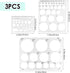 Circle Template Drawing Gjinxi 3 Pcs Circles Ruler Stencil Drafting Templates Round Draw Stencil Plastic Oval Template for Drafting Office School ...