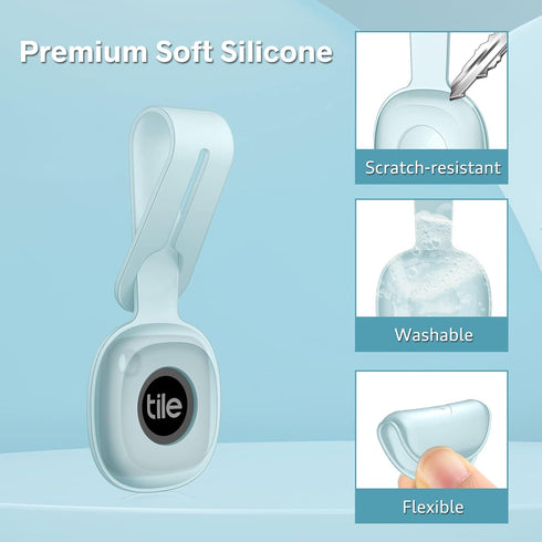 Fintie Soft Silicone Case for Tile Mate (2022), Lightweight Flexible Protective Skin Cover, Anti-Lost Scratch Resistant Holder Accessory for Tile ...