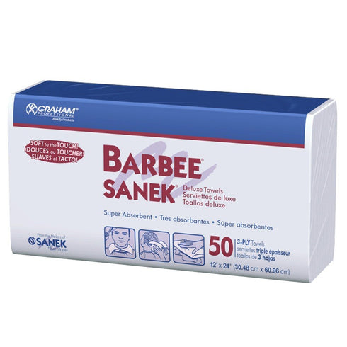 Graham Barbee Sanek Deluxe Towels, 50 Count...