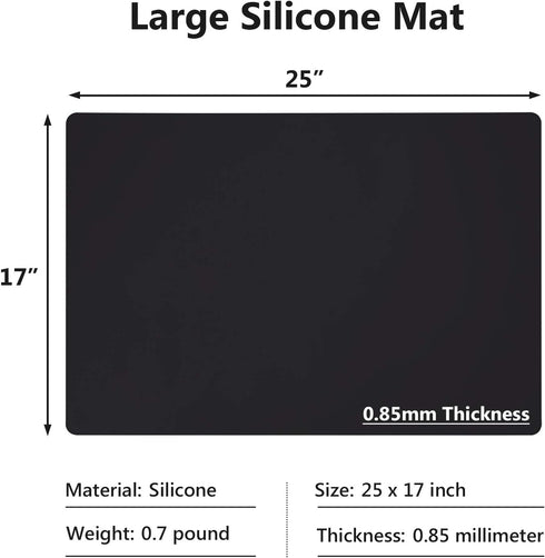 Gartful Silicone Mats for Kitchen Counter, Large Silicone Countertop Protector 25" by 17", Nonskid Heat Resistant Desk Saver Pad, Multipurpose Mat...