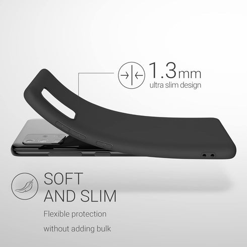 kwmobile Case Compatible with Samsung Galaxy A51 Case - Soft Slim Protective TPU Silicone Cover - Black Matte...