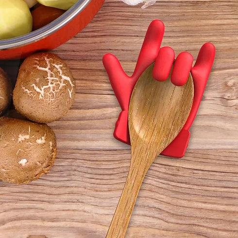 Love Cooking Utensil Holder! Kitchen Countertop Spoon Rest | Attach to Pots & Pans | Release Steam | Non-slip | Heat-resistant | High-Quality Food...