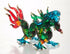 Tiny 3¼" Green Blue Red Chinese Asian Dragon Figurine - Miniature Hand Blown Glass Painted Dragons Mythical Creature Animals Crystal Decorative Co...