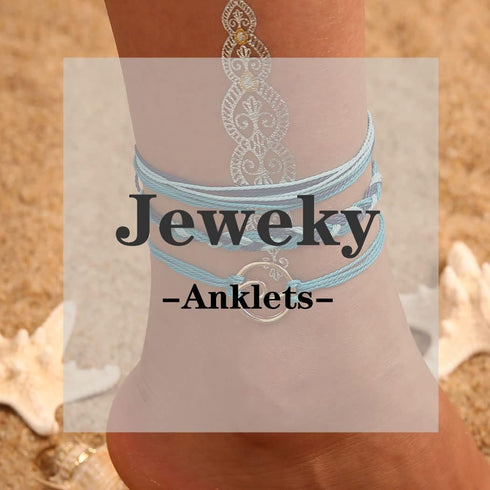 Boho Anklet Layered Beaded Anklet Bracelets Rope Ankle Chain Summer Beach Foot Jewelry for Women (Blue)...