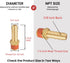 2 Pack Brass Air Hose Barb Fittings Adapter Set - 3/8" Barb to 1/4" NPT Male Pipe, Air Hose Repair Kit Connectors with Sealant...
