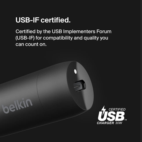 Belkin Boost?Charge™ 30W Fast Car Charger, Compact Design w/USB-C Power Delivery Port, 4-Port USB Power Extender, Universal Compatibility for iPho...
