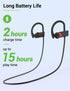 Stiive Bluetooth Headphones, 5.3 Wireless Sports Earbuds IPX7 Waterproof with Mic, Stereo Sweatproof in-Ear Earphones, Noise Cancelling Headsets f...