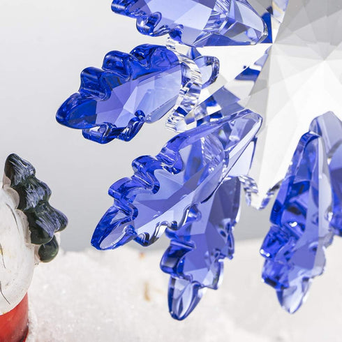 XIANGBAN Dream Elf Christmas Tree Pendant, Crystal Snowflake Christmas Ornaments Annual Collectible (Blue)...