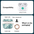 TATOFY Case Cover for AirPods Pro 2019,Stylish AirPods Pro Case for Women Girls, Flower Patterns Protective Hard Case with Clip (Cyan)...