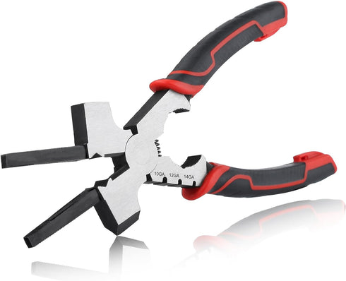 SPEEDWOX MIG Welding Pliers With Measurement Holes 7 In 1 Multi-Function Welding Pliers Mig Welder Welding Tools Slag Hammer Welding Accessories A...