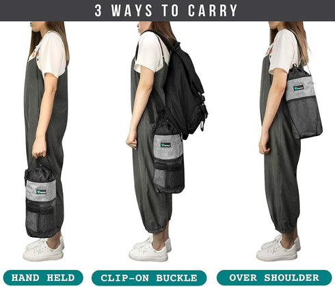 PetAmi Travel Dog Food Bag Pet Collapsible Dog Bowls Set, Dog Kibble Bag, Pet Food Water Bowls for Dogs Cats, Foldable Waterproof Dog Camping Bowl...