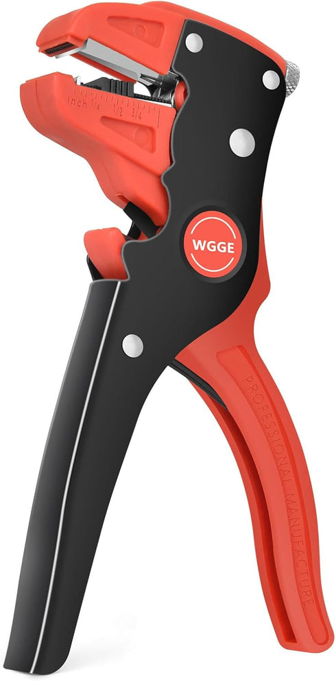 WGGE Automatic Wire Stripper and Cutter, 2 IN 1 Wire Stripper Tool, Adjustable 10-24 AWG Electrical Cable Wire Stripping Tool for Electronic and A...