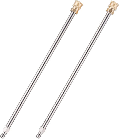 Power Washer Extension Wand, 17 Inch Stainless Steel Pressure Washer Lance with 1/4 Inch Quick Connect, 2 Pack...
