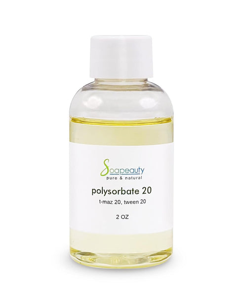 Soapeauty POLYSORBATE 20 T-MAZ 20, TWEEN 20 | 100% Pure Cosmetic Grade Solubilizer Surfactant & Emulsifier | (2 oz)...