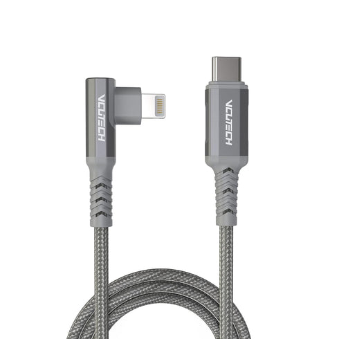 VCUTECH Lightning Data Cable to USB-C 1.1 ft/35 cm MFI Certified for DJI Mini 3 Pro/Mini 2/Air 2S/Mavic Air 2/Mavic 3 Remote Controller OTG Extens...