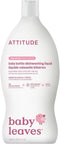 ATTITUDE Baby Dish Soap and Bottle Cleaner, EWG Verified Dishwashing Liquid, No Added Dyes or Fragrances, Tough on Milk Residue and Grease, Vegan,...