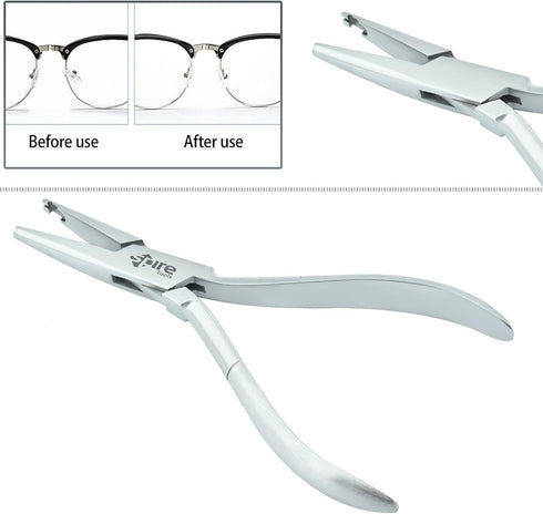 Spire tools ® Nose Pad Arm Adjusting Pliers Eyeglass Arms Frame Eyeglasses Nose Pad Remover, Multi-purpose Optical Optician Tool for Glasses Repai...