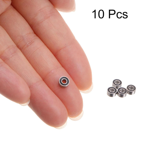uxcell 10pcs MR52-2RS Miniature Deep Groove Ball Bearings 2x5x2.5mm Rubber Sealed Bearings for TRX4 1/10 RC Cars Trucks, 3D Printer, P6 (ABEC 3)...