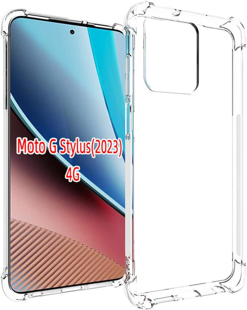 Clear Shockproof Soft Protective Phone Case Phone Holder Cover for Motorola Moto G Stylus 5G 2022 XT2211-1 XT2211DL...