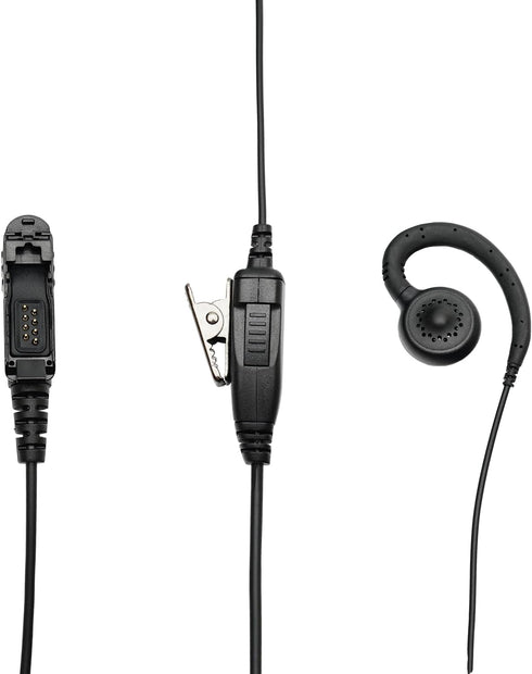 C Shape Headset Earpiece Mic with PTT Working for Motorola XPR3000 XPR3000E XPR3300 XPR3500 XPR3500e Walkie Talkie 2 Way Radio...