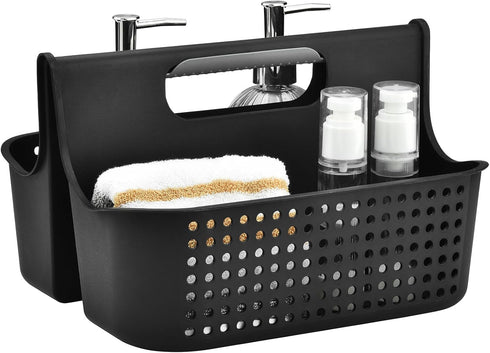 ALINK Portable Plastic Shower Caddy Basket, Large Cleaning Supply Tool Caddy Organizer Storage Tote with Handle for Bathroom, College, Garden, Cab...