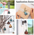 Wood Earring Making Kit 32Pcs Cattle Head Sunflower Flower Printed Wood Pendants Vintage Western Wood Charms with 80Pcs Earring Hooks 80Pcs Jump R...