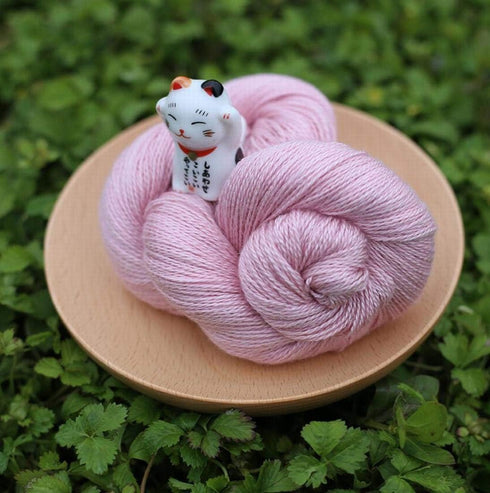 Lotus Yarns Silky Cashmere Fingering Weight Knitting Yarn Skein Shiny Soft and Breathable Crochet Yarn, Great for Shawl, Scarves, Top and Craft Pr...