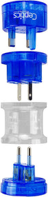 Ceptics Travel Adapter Plug Compact Worldwide International Kit - Works in Europe, Asia, China, England, Italy, New Zealand, Australia and More...