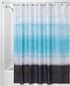 InterDesign Horizon Fabric Shower Curtain, Blue/Coco...