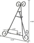 HUJI Sturdy Iron Display Stand Holder for Home Kitchen Decoration Platters, Pictures, Frames and Books. (1, 12")...