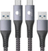 CONMDEX USB to USB C Cable 10Gbps (6ft, 2-Pack) USB 3.1 Gen 2 Data Transfer Cable for iPhone 15/15 Plus/15 Pro/15 Pro Max, Samsung Galaxy S23, Typ...