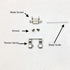 10 Pack Dog Clippers Blade Guide Replacement Spare Parts 35mm Plastic Strip Guides for Andis Oster Wah KM-10 A5 Series Pet Clipper Grooming Kit Tr...
