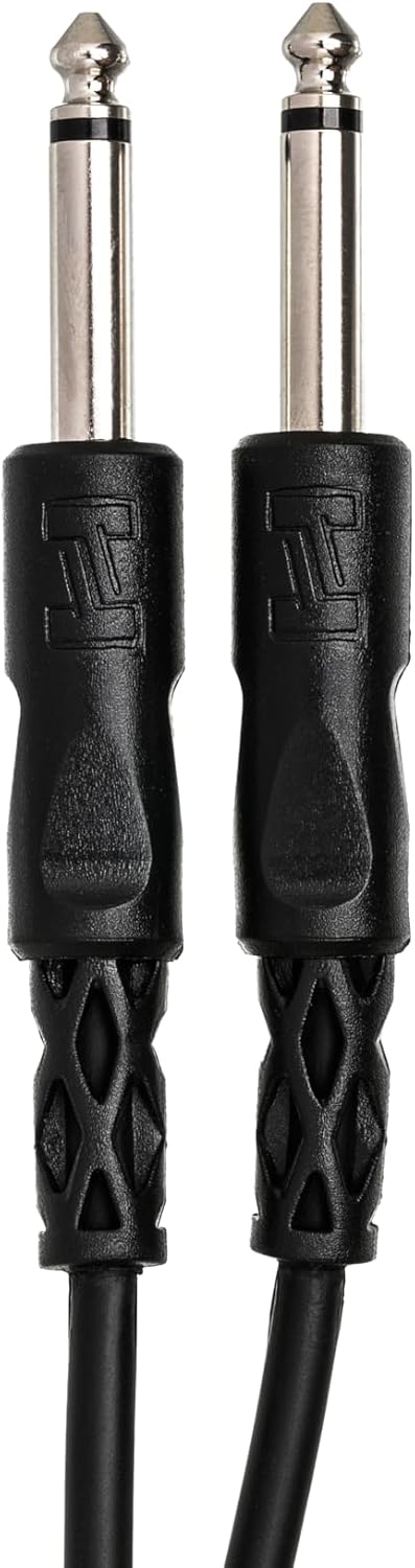 Hosa CPP-101 Interconnect Cable - 1/4-inch TS Male to 1/4-inch TS Male - 1 foot...