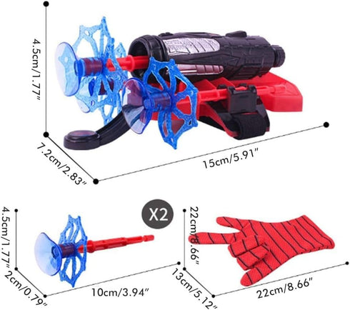 Spider Gloves Man Web Shooter, Wrist Launcher Toy, Funny Children Educational Toys, Superheroes Cosplay Gift for Kids...